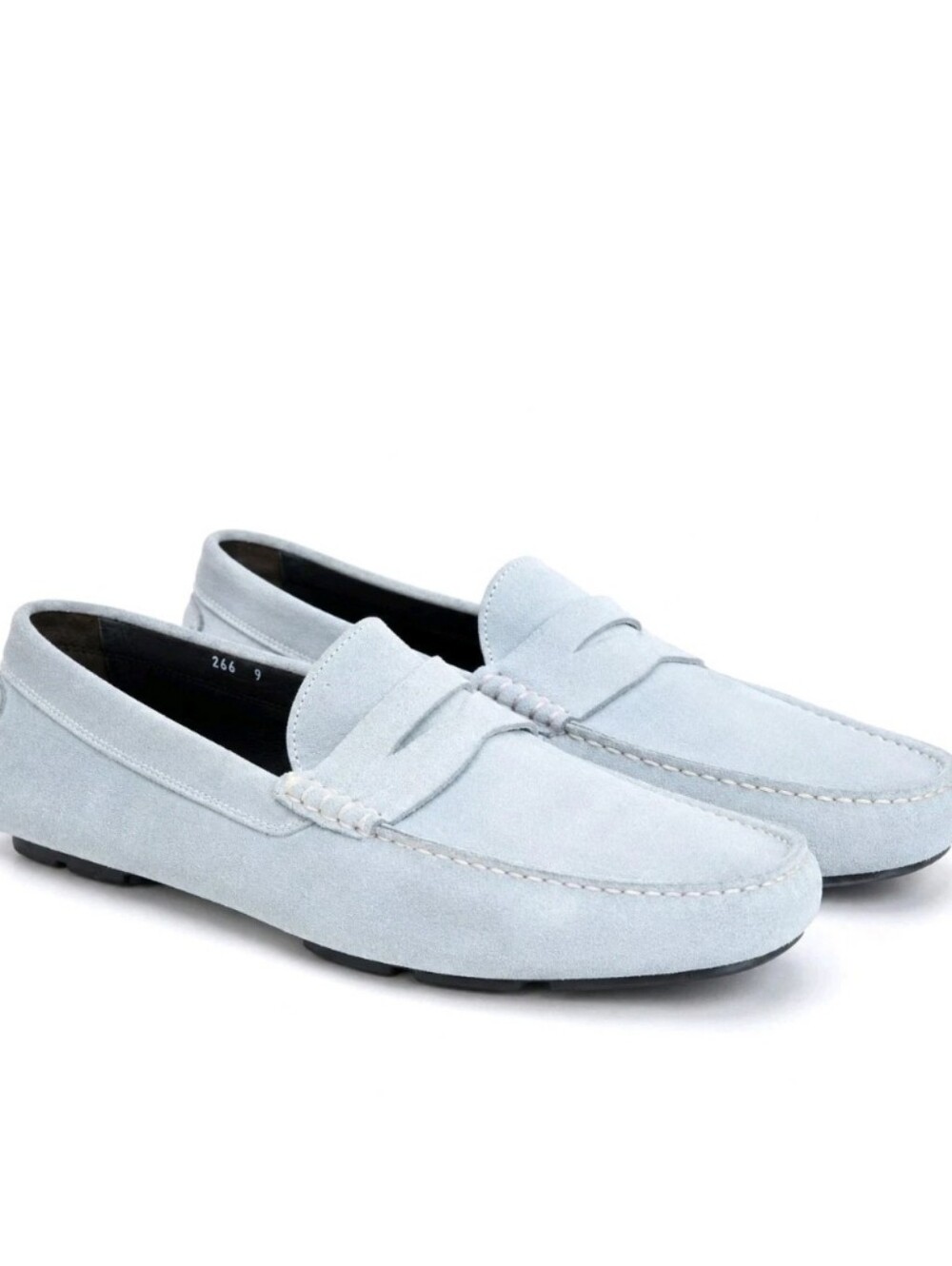 To Boot Men’s Light Blue Suede Penny Loafers